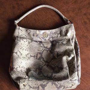 Tory Burch snake embossed shoulder bag